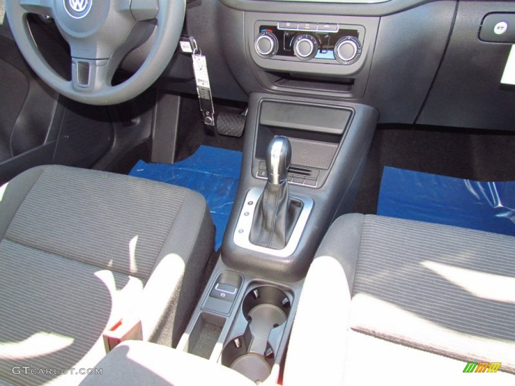 2012 Tiguan S - Deep Black Metallic / Black photo #6