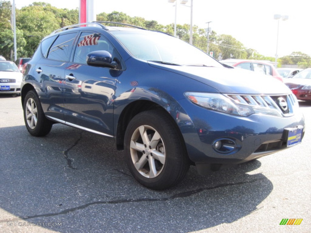 2010 Murano SL AWD - Deep Sapphire Blue Metallic / Beige photo #4