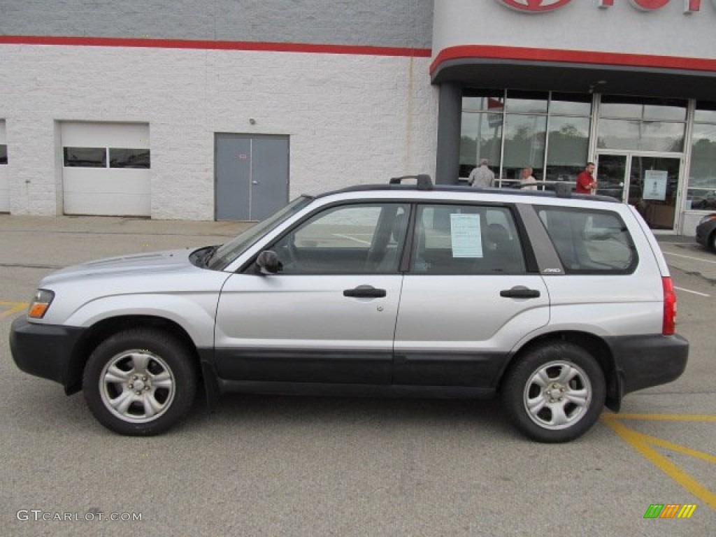 2003 Forester 2.5 X - Platinum Silver Metallic / Gray photo #2