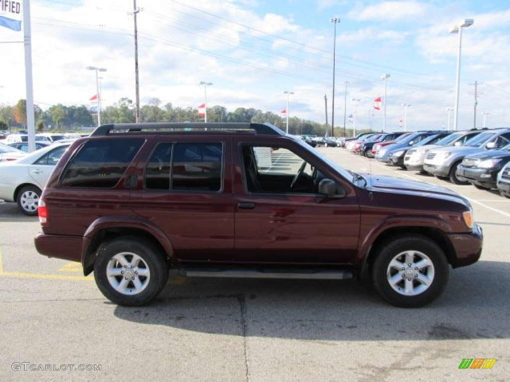 2003 Pathfinder SE 4x4 - Merlot Red Pearl / Charcoal photo #7