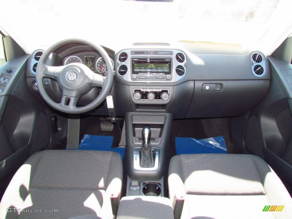 2012 Volkswagen Tiguan S Black Dashboard Photo #55452505