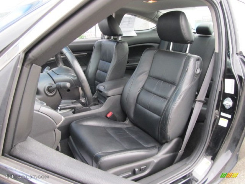 Black Interior 2009 Honda Accord EX-L V6 Coupe Photo #55452884