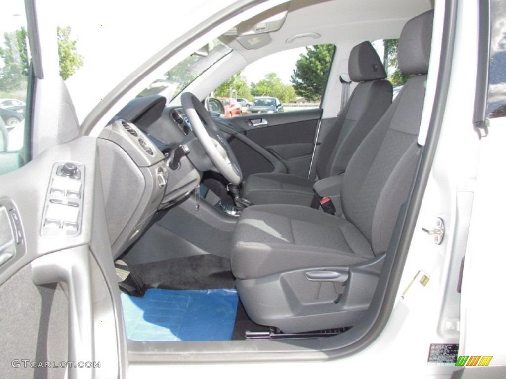 Black Interior 2012 Volkswagen Tiguan S Photo #55453154