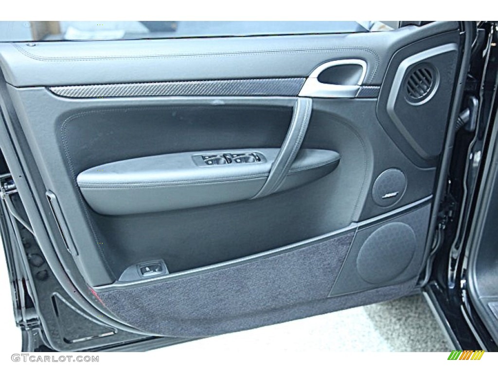 2009 Porsche Cayenne Turbo S Black Door Panel Photo #55456915
