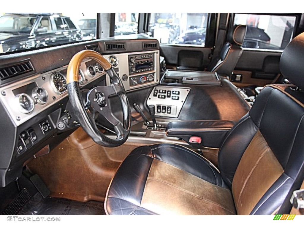 Ebony/Brown Interior 2004 Hummer H1 Convertible Photo #55457063