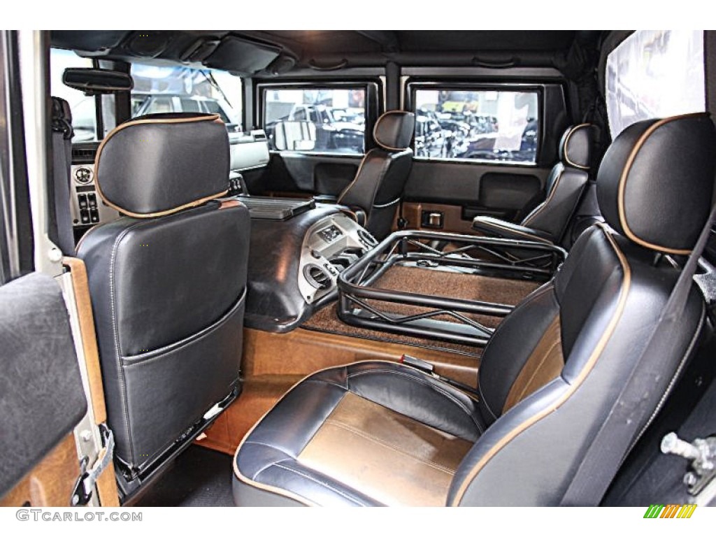 Ebony/Brown Interior 2004 Hummer H1 Convertible Photo #55457078
