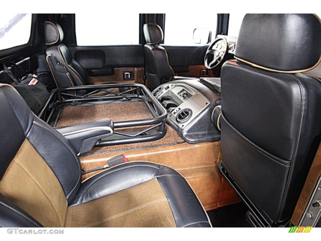 Ebony/Brown Interior 2004 Hummer H1 Convertible Photo #55457099