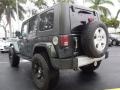 2010 Natural Green Pearl Jeep Wrangler Unlimited Sahara 4x4  photo #9