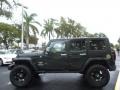 2010 Natural Green Pearl Jeep Wrangler Unlimited Sahara 4x4  photo #12