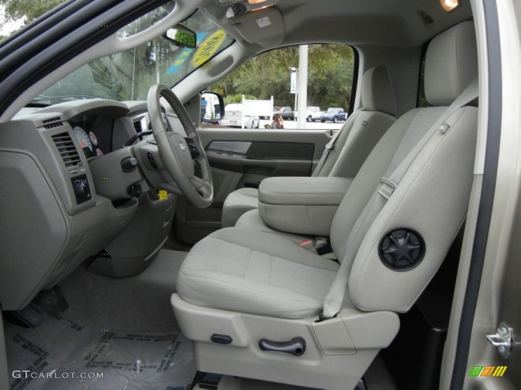Khaki Interior 2008 Dodge Ram 1500 SLT Regular Cab 4x4 Photo #55459481