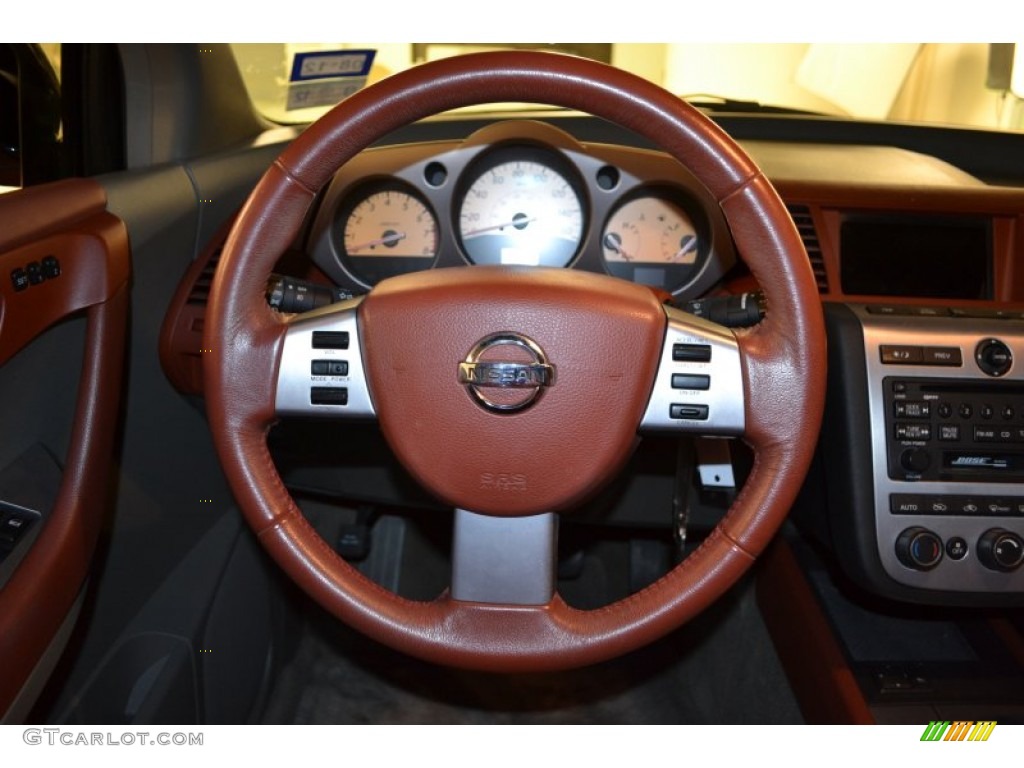 2003 Nissan Murano SL Cabernet Steering Wheel Photo #55460741