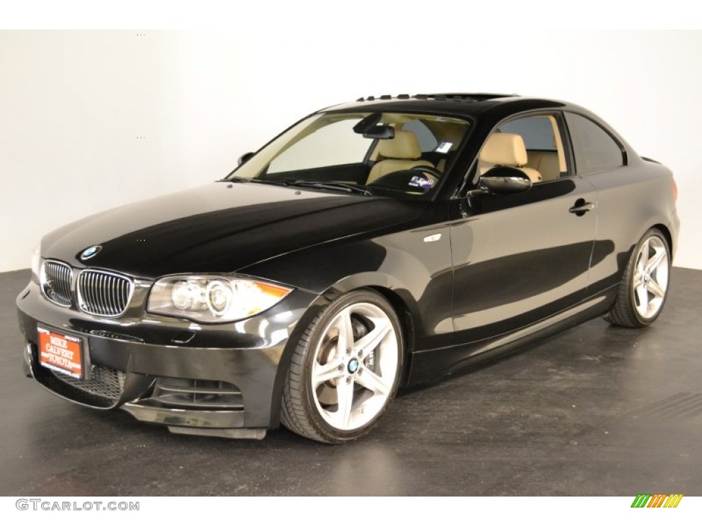Jet Black 2009 BMW 1 Series 135i Coupe Exterior Photo #55460861