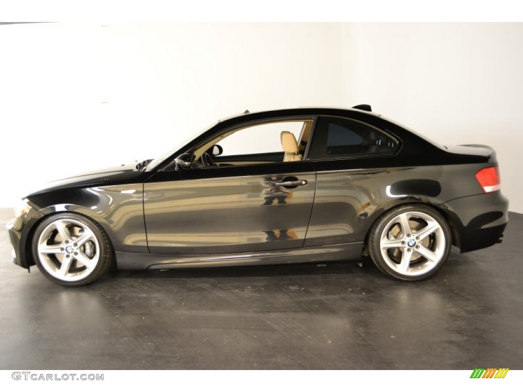 Jet Black 2009 BMW 1 Series 135i Coupe Exterior Photo #55460894