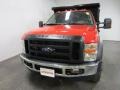 2009 Red Ford F550 Super Duty XL Regular Cab Chassis 4x4 Dump Truck  photo #2