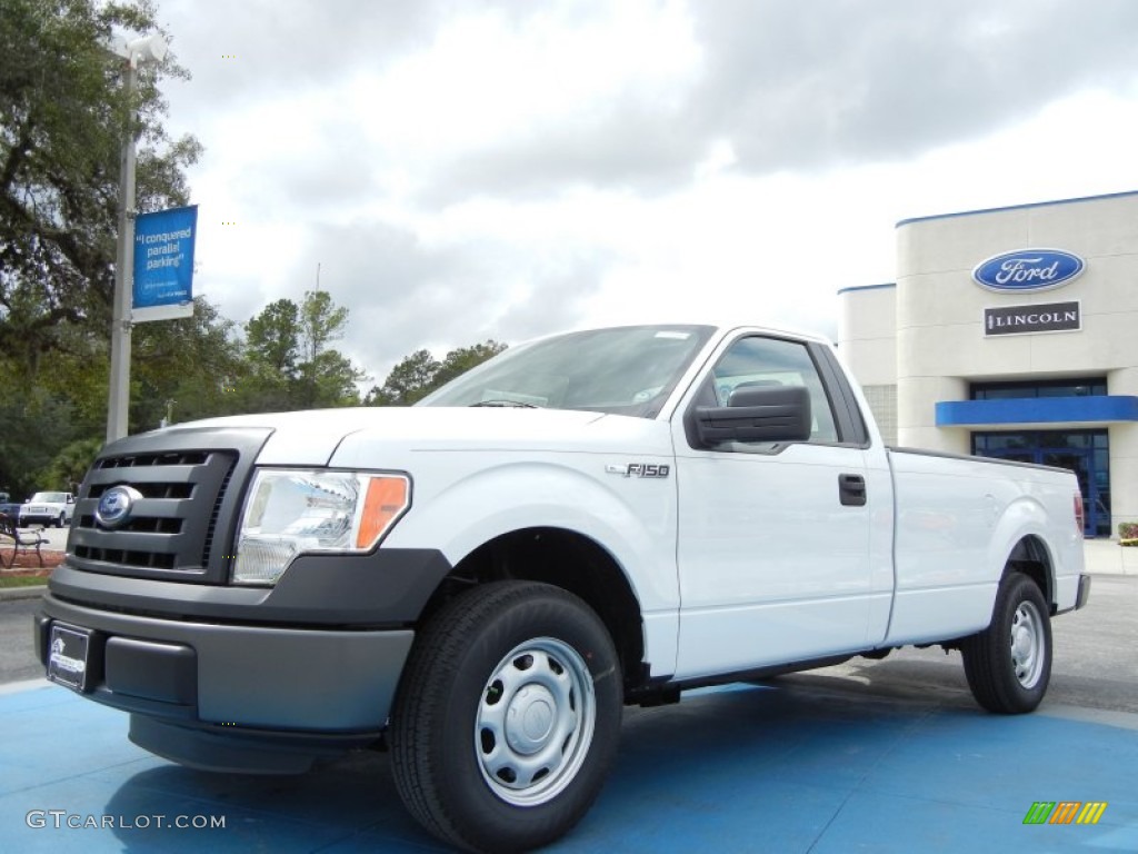 2011 F150 XL Regular Cab - Oxford White / Steel Gray photo #1