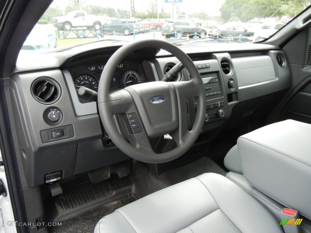 2011 Ford F150 XL Regular Cab Steel Gray Dashboard Photo #55461440
