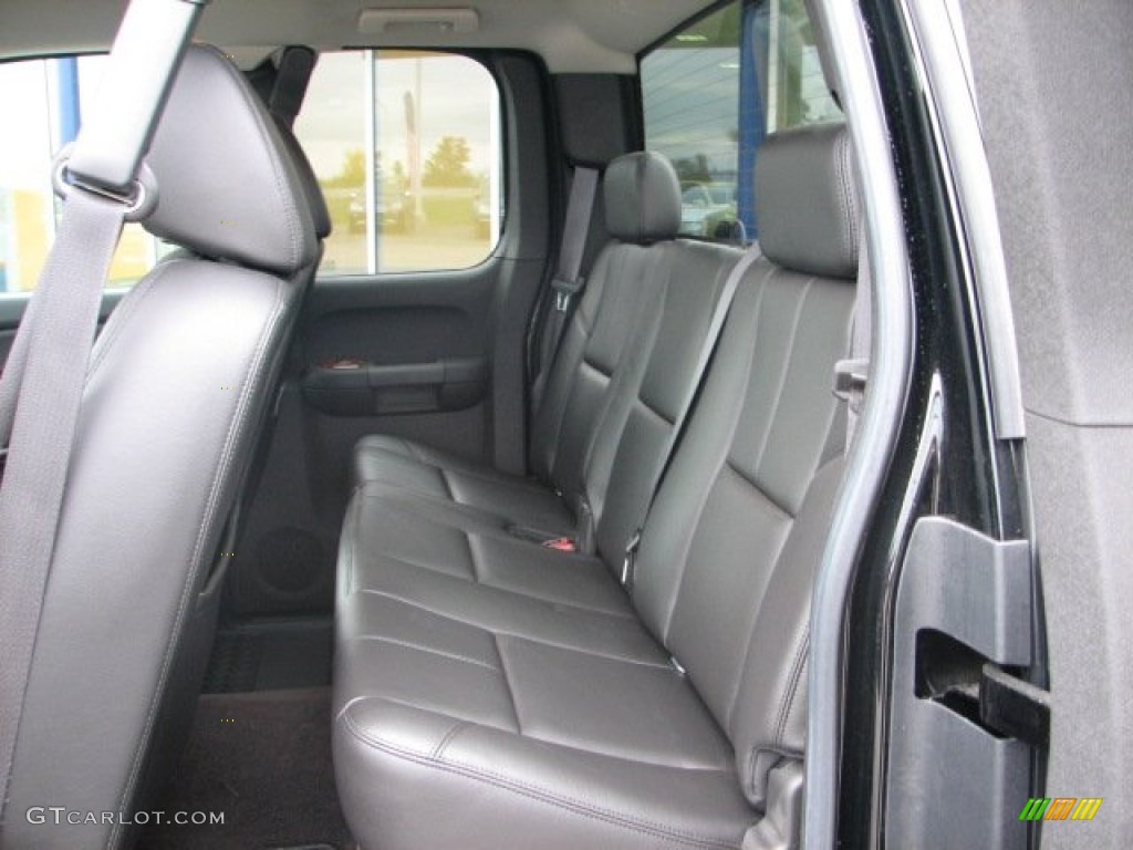 Ebony Interior 2009 Chevrolet Silverado 1500 LTZ Extended Cab 4x4 Photo #55461749
