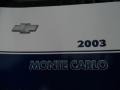 2003 Black Chevrolet Monte Carlo SS  photo #22