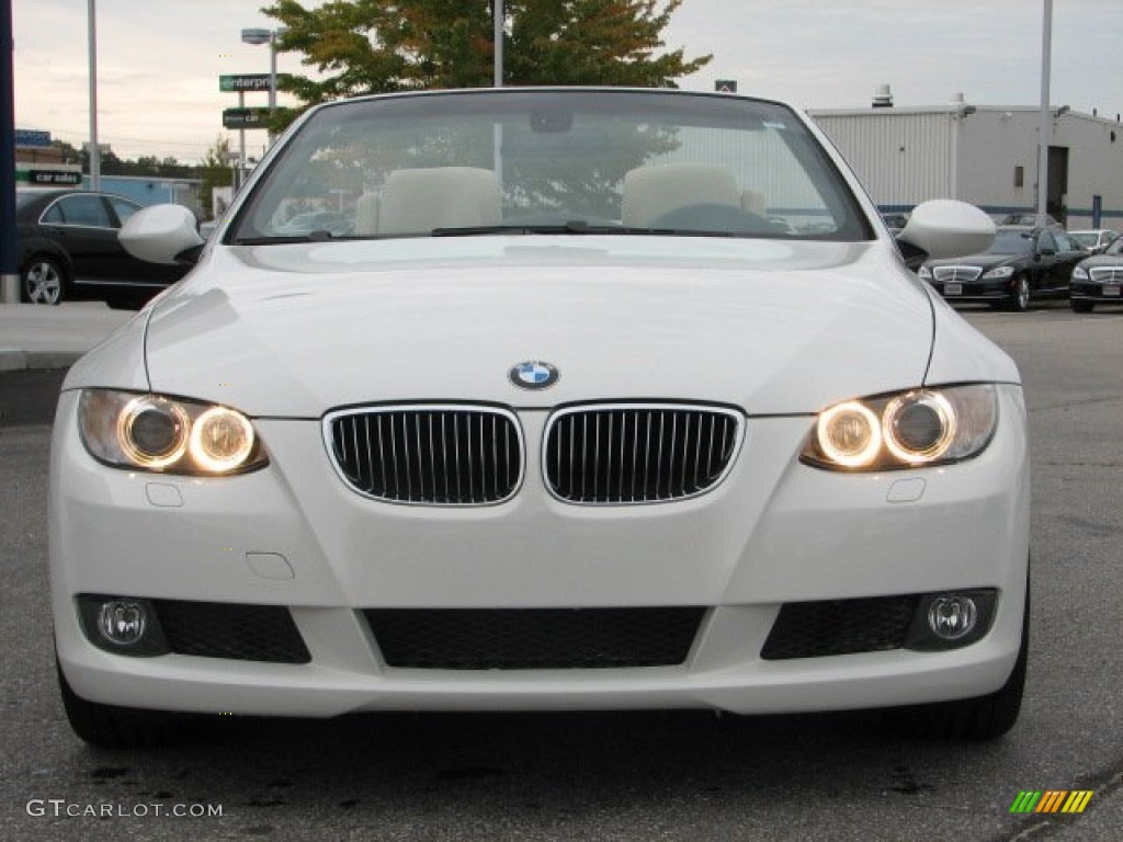 2009 3 Series 328i Convertible - Alpine White / Cream Beige Dakota Leather photo #3