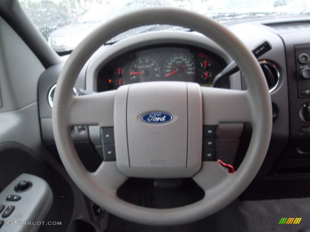 2004 Ford F150 XLT SuperCab Dark Flint Steering Wheel Photo #55462685