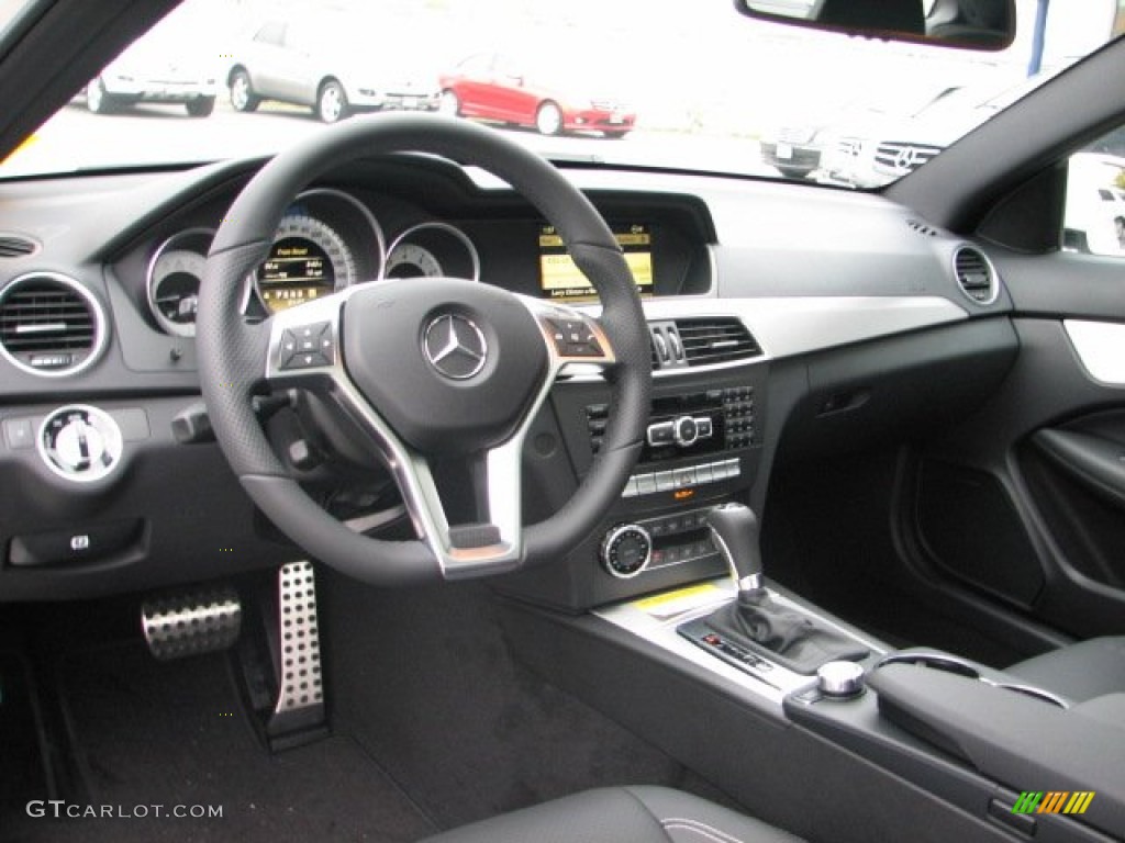 2012 Mercedes-Benz C 250 Coupe Black Dashboard Photo #55462790