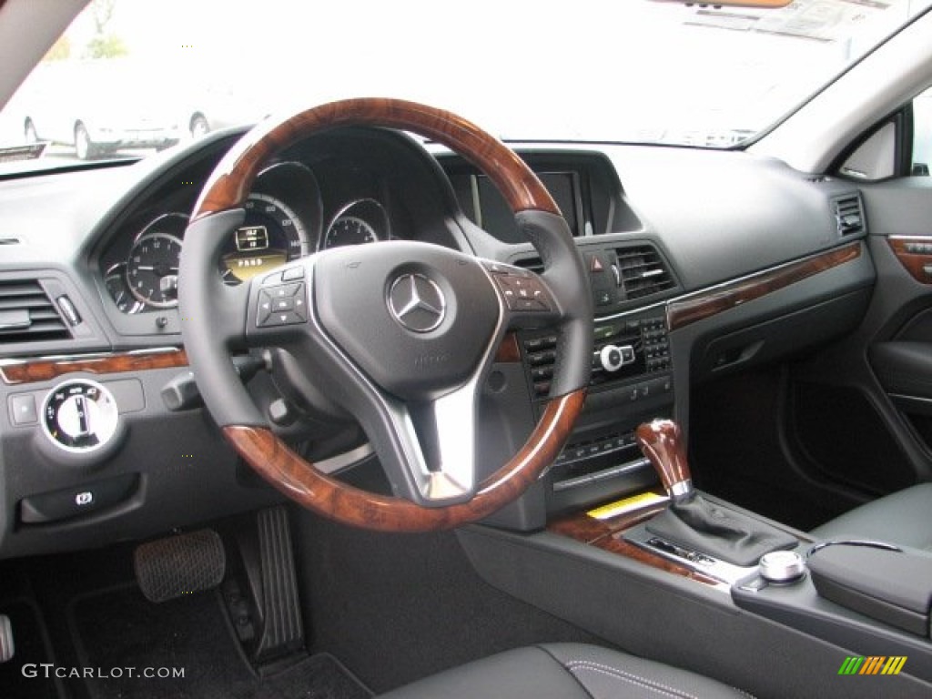 Black Interior 2012 Mercedes-Benz E 350 Cabriolet Photo #55462878