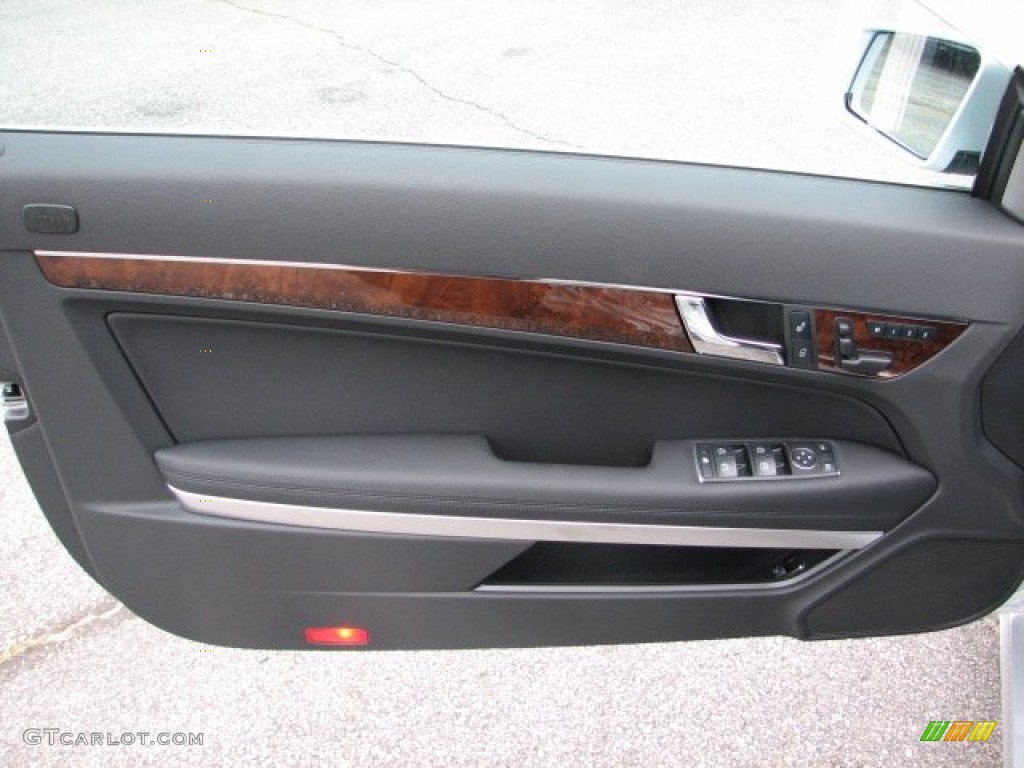 2012 Mercedes-Benz E 350 Cabriolet Black Door Panel Photo #55462895