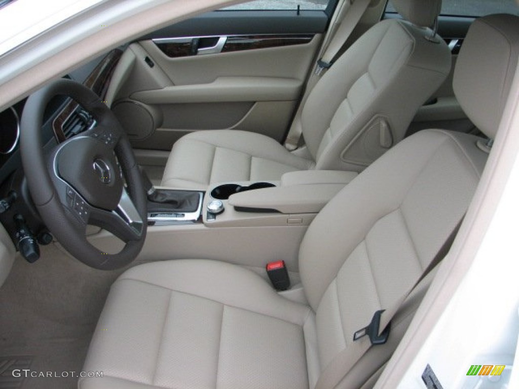 Almond Beige/Mocha Interior 2012 Mercedes-Benz C 250 Sport Photo #55462991