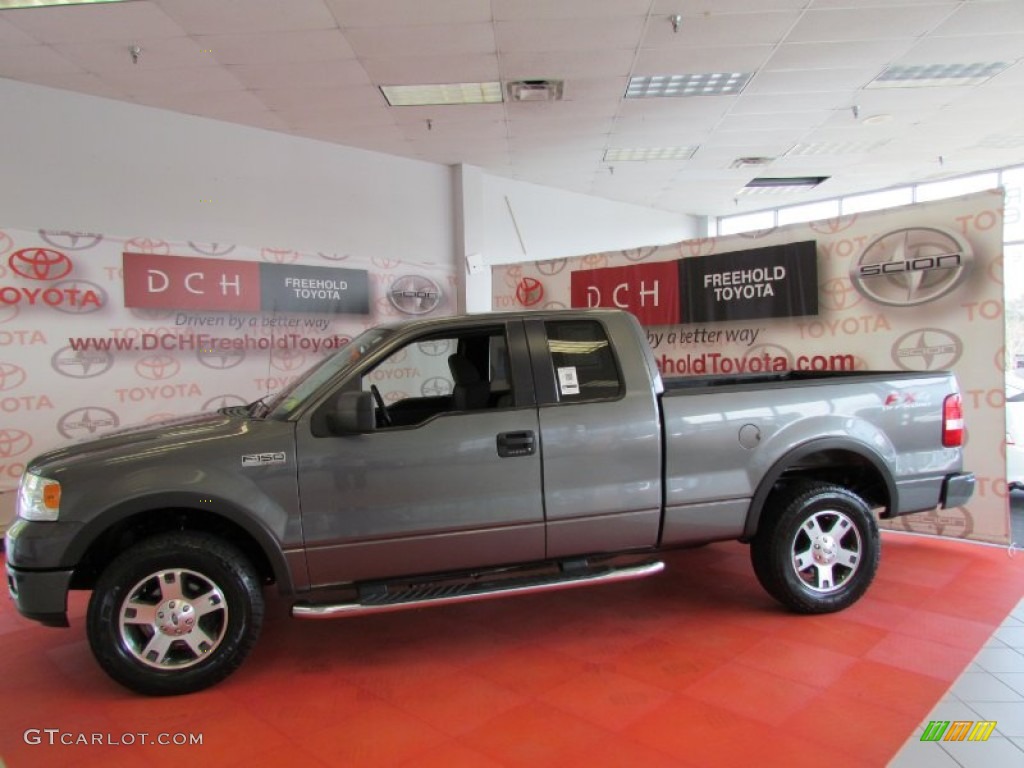 2005 F150 FX4 SuperCab 4x4 - Dark Shadow Grey Metallic / Medium Flint Grey photo #4