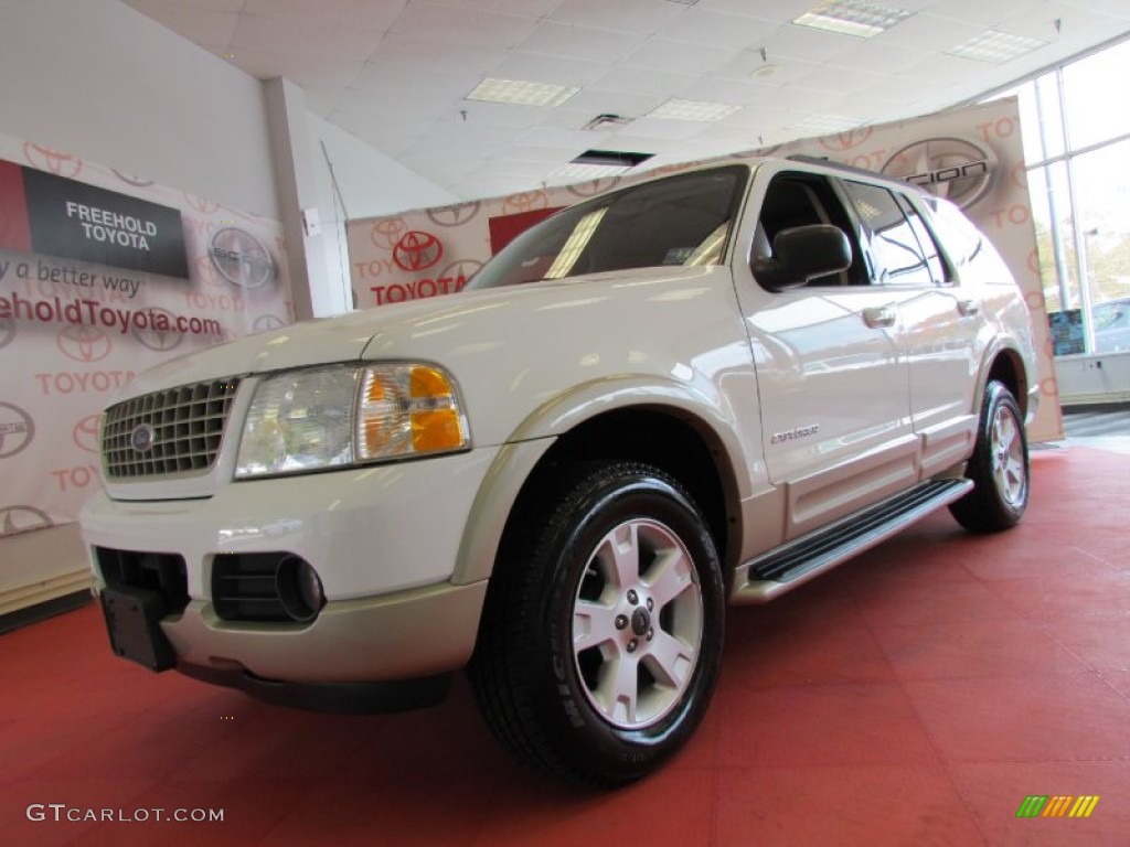 2005 Explorer Eddie Bauer 4x4 - Oxford White / Medium Parchment photo #1