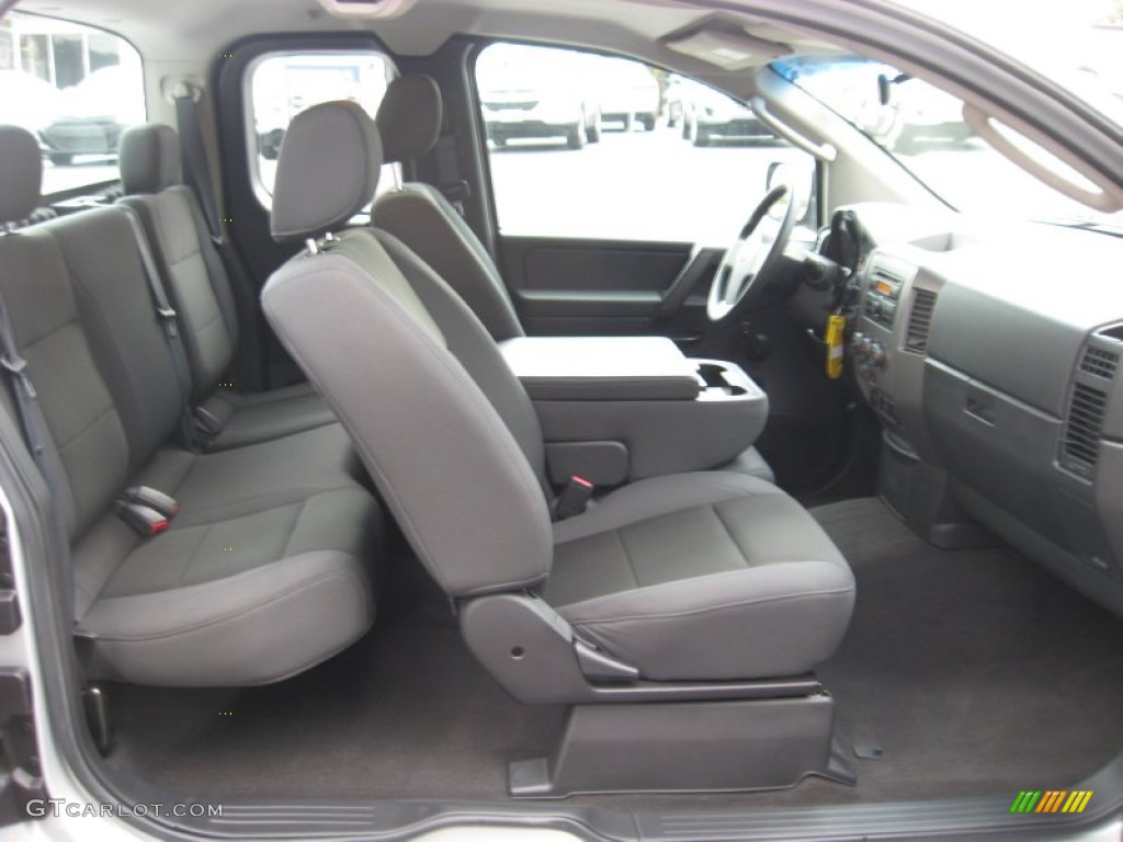 Charcoal Interior 2008 Nissan Titan XE King Cab Photo #55463396