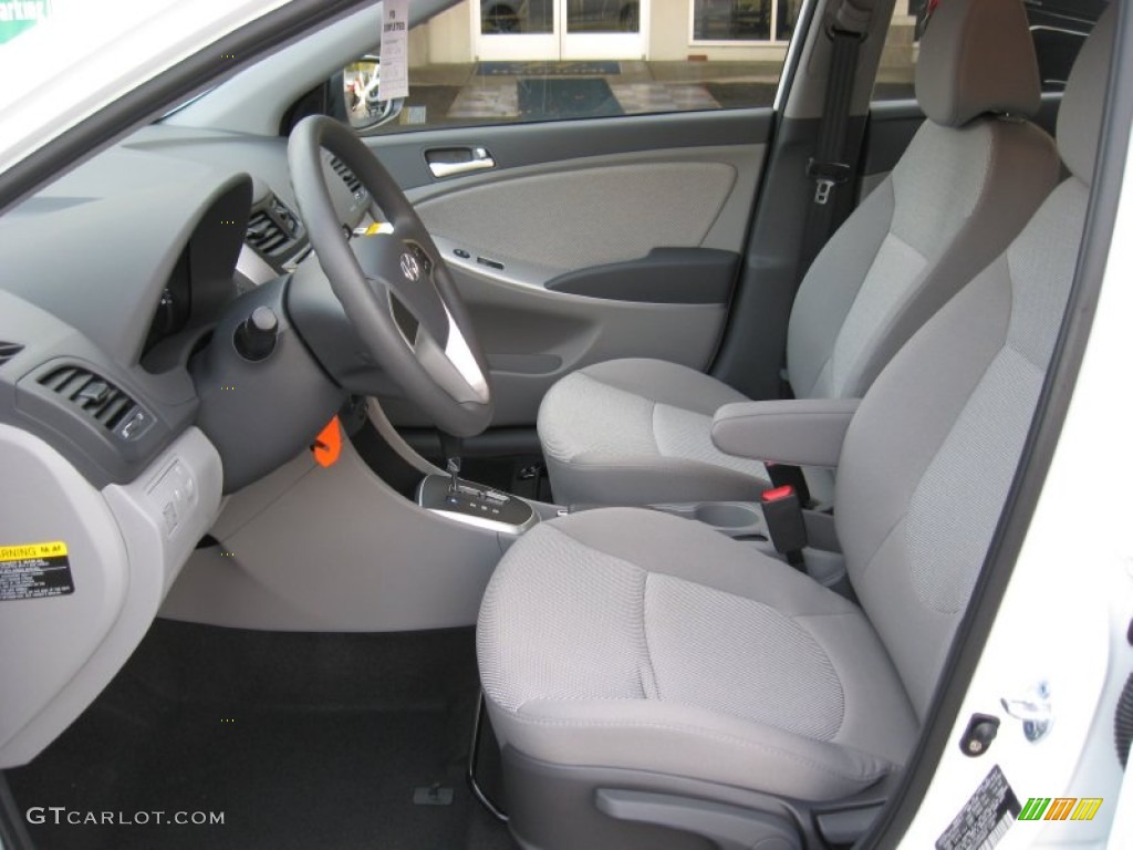 Gray Interior 2012 Hyundai Accent GS 5 Door Photo #55463840