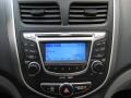 2012 Hyundai Accent Gray Interior Audio System Photo