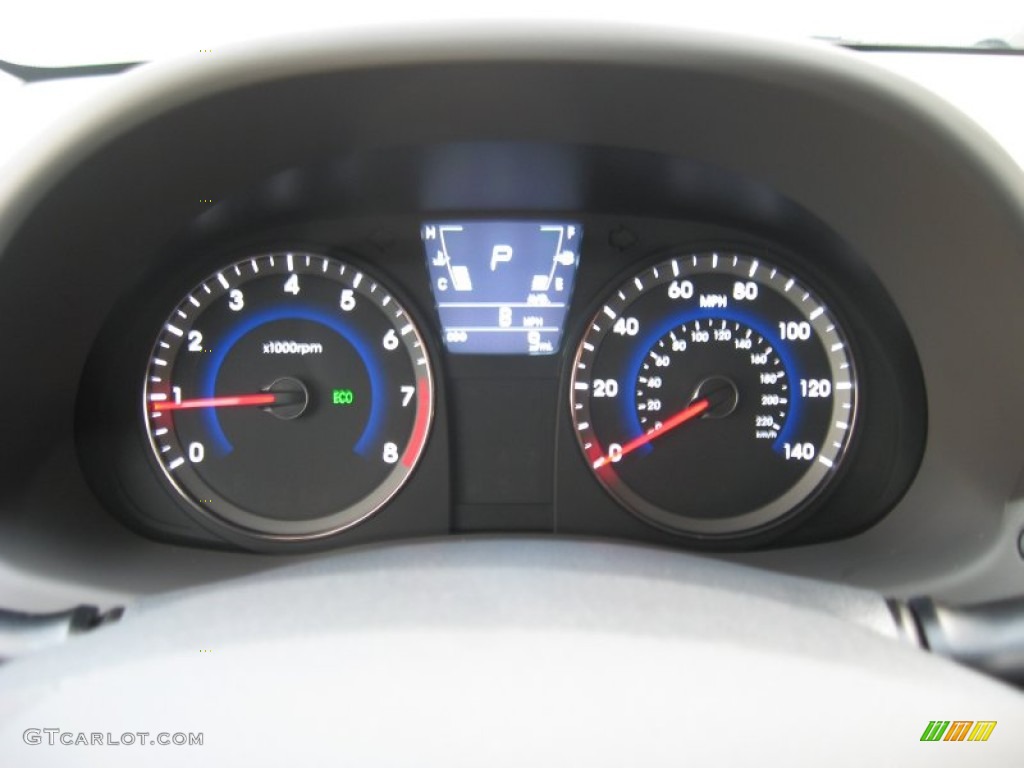 2012 Hyundai Accent GS 5 Door Gauges Photo #55463969