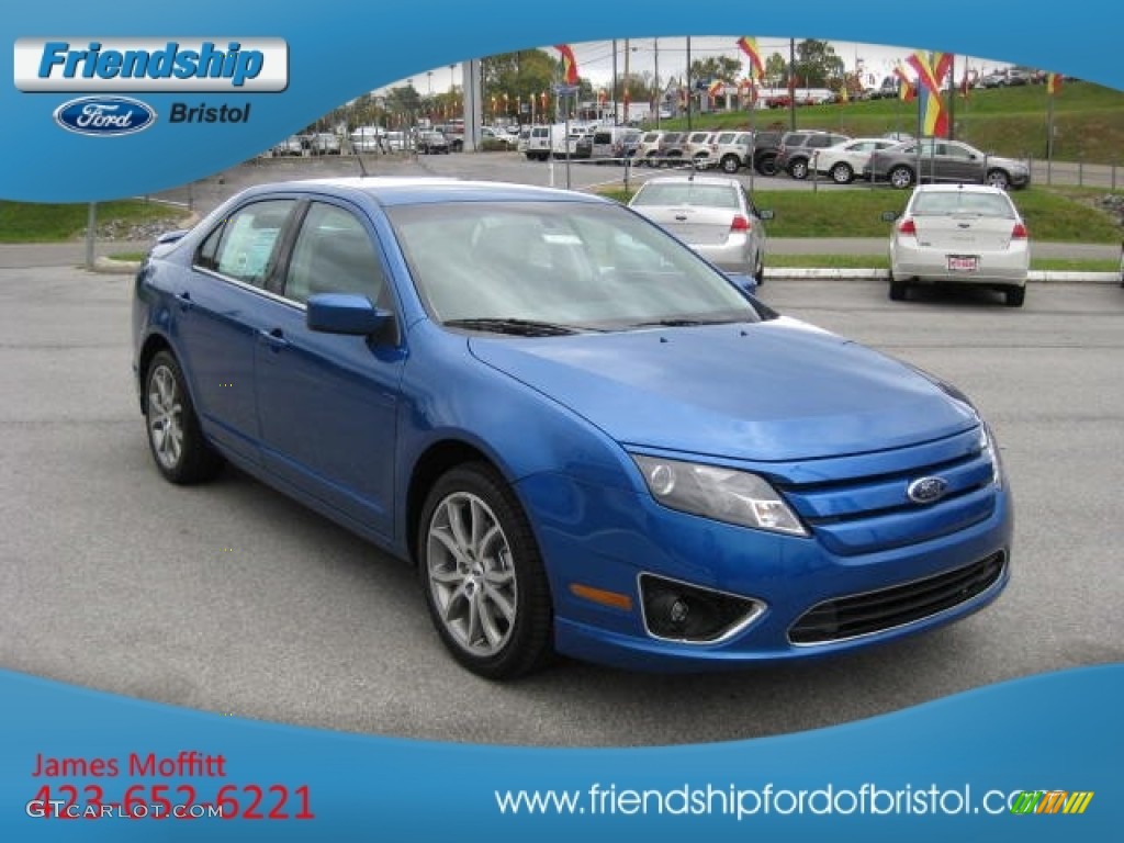 2012 Fusion SE V6 - Blue Flame Metallic / Charcoal Black photo #4