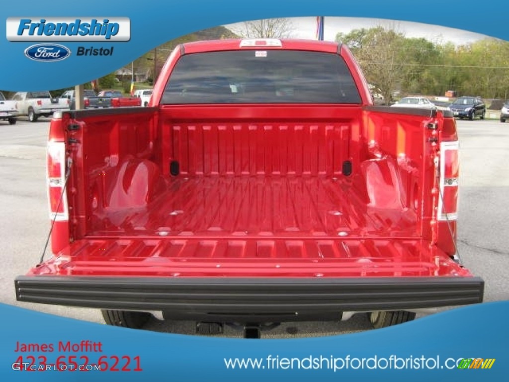 2011 F150 XLT SuperCab 4x4 - Red Candy Metallic / Steel Gray photo #10