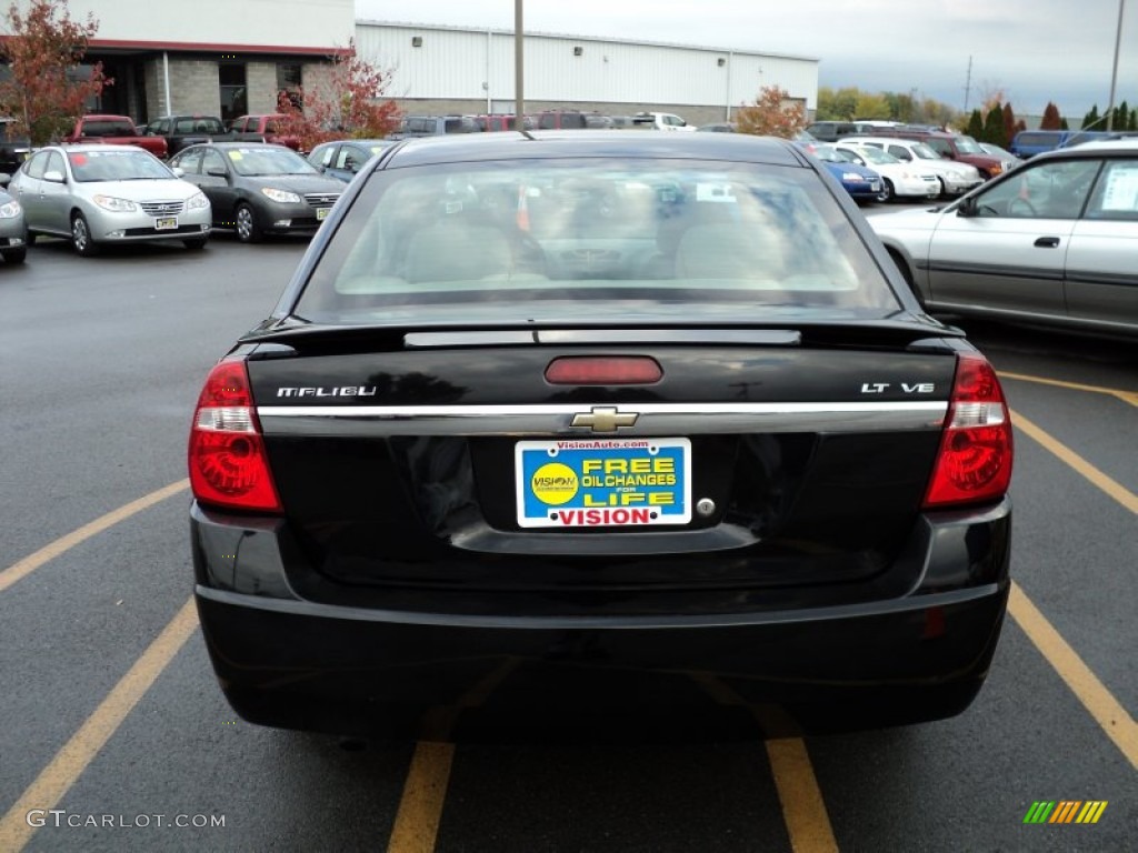 2007 Malibu LT Sedan - Black / Titanium Gray photo #8