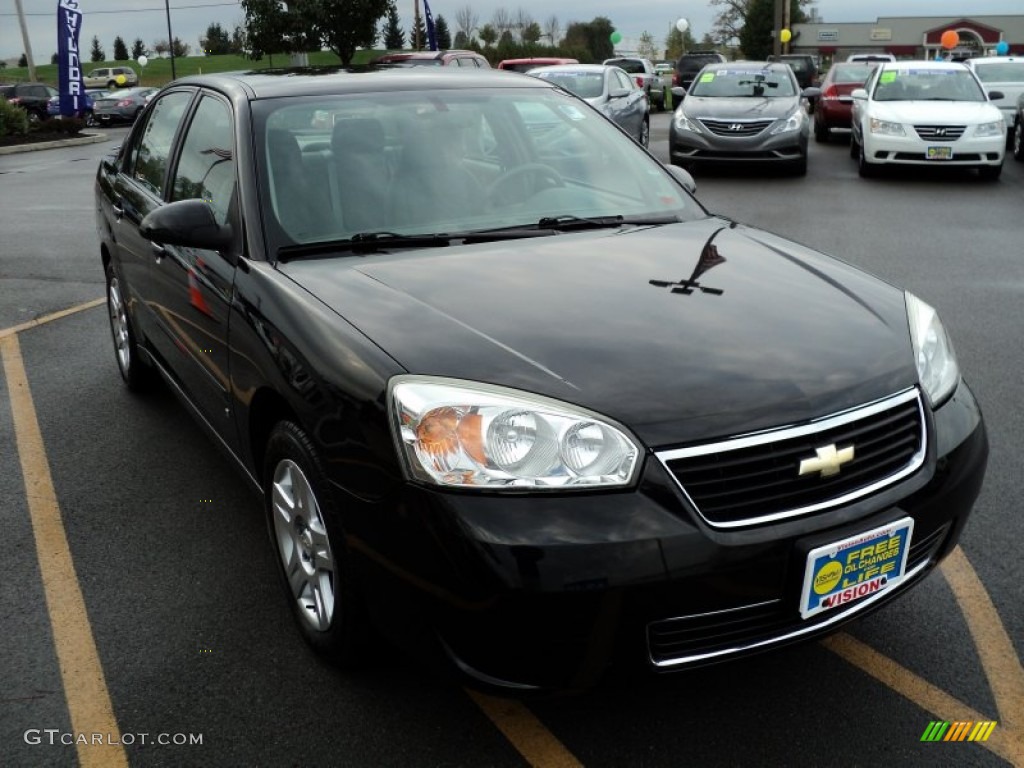 2007 Malibu LT Sedan - Black / Titanium Gray photo #11