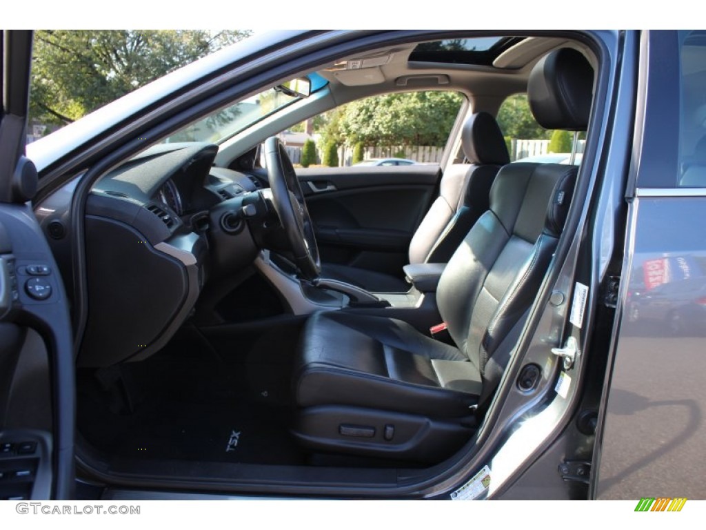 Ebony Interior 2010 Acura TSX Sedan Photo #55467029