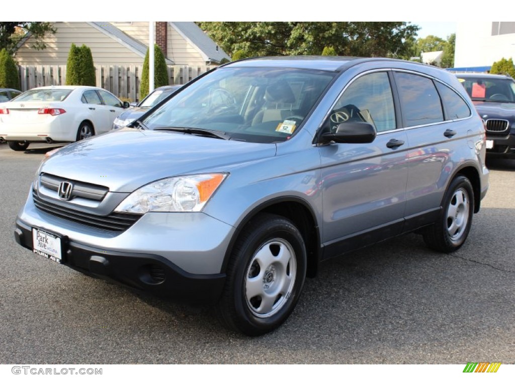 2008 CR-V LX - Glacier Blue Metallic / Gray photo #6