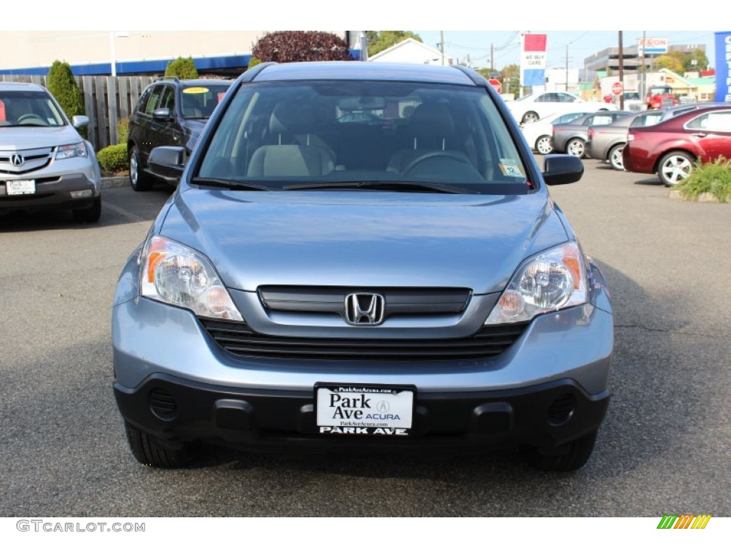 2008 CR-V LX - Glacier Blue Metallic / Gray photo #7