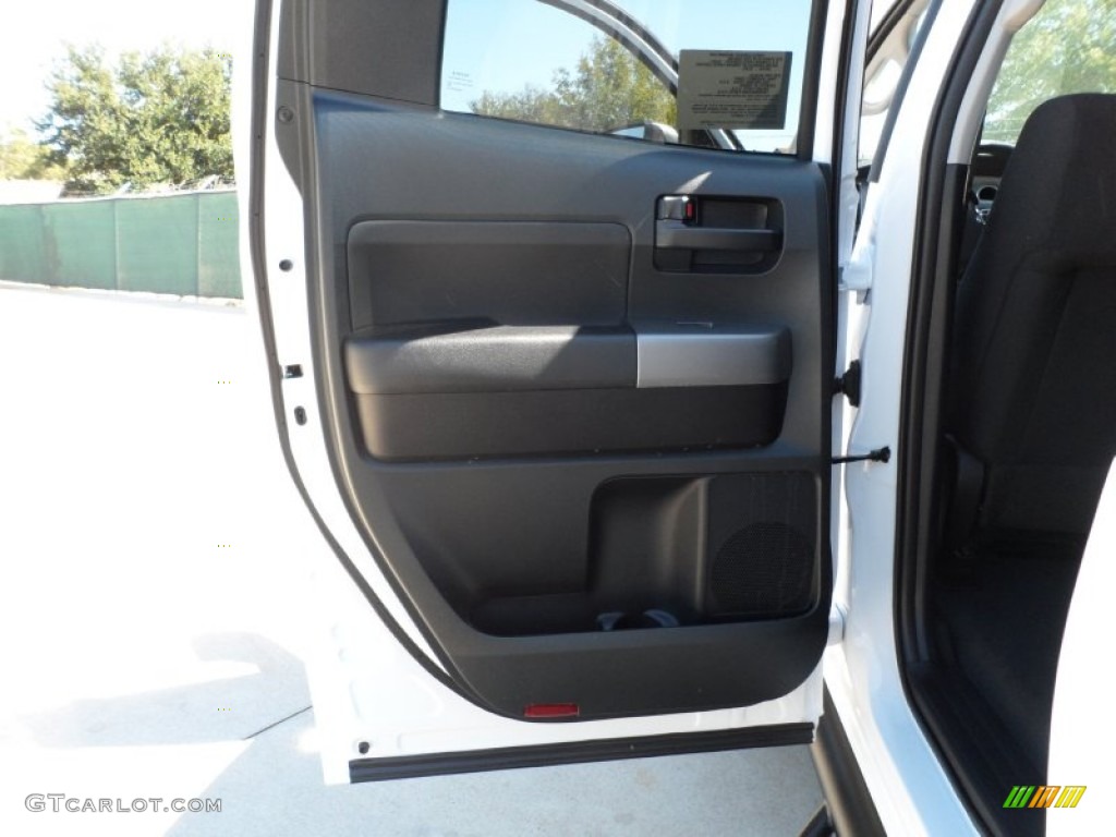 2012 Toyota Tundra TRD Rock Warrior Double Cab 4x4 Black Door Panel Photo #55469399