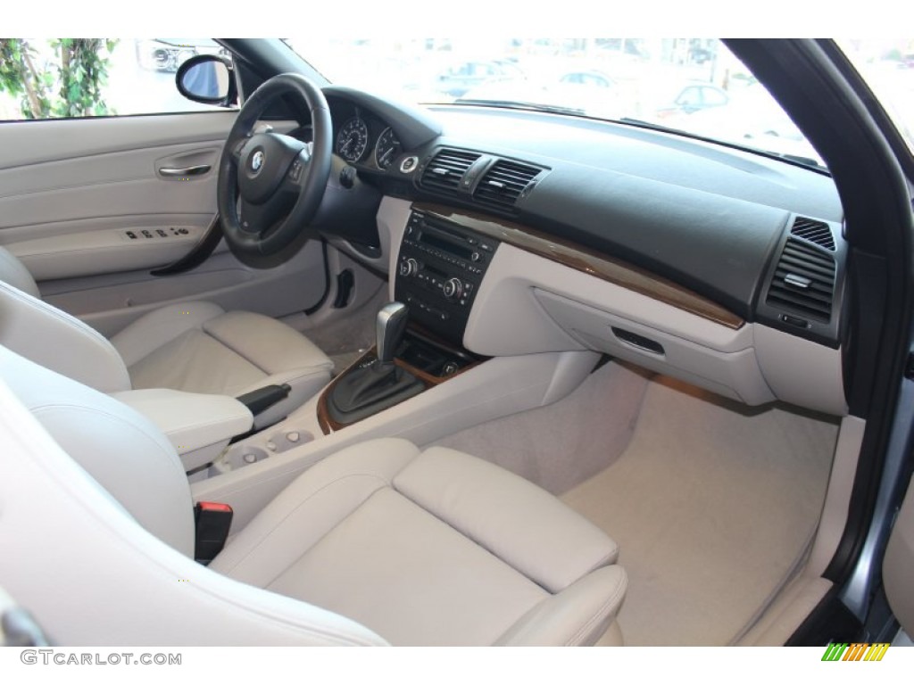 2009 BMW 1 Series 135i Convertible Taupe Dashboard Photo #55469511