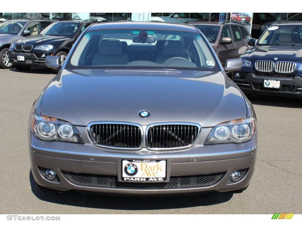 2008 7 Series 750Li Sedan - Sterling Grey Metallic / Flannel Grey photo #2