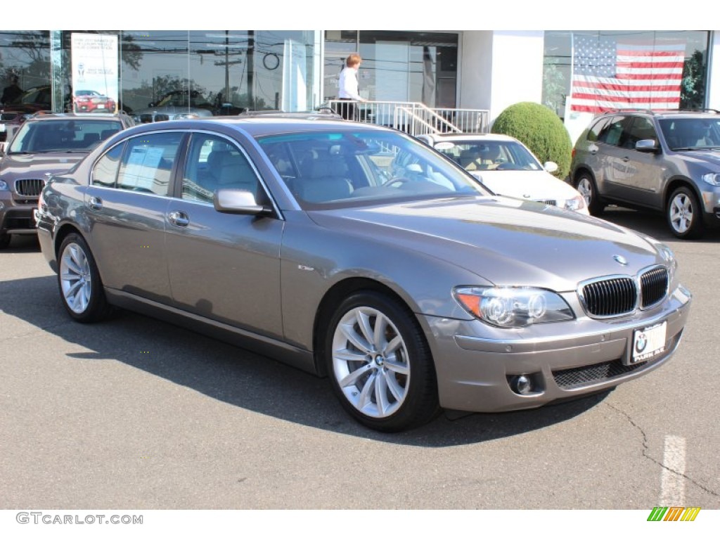 2008 7 Series 750Li Sedan - Sterling Grey Metallic / Flannel Grey photo #3