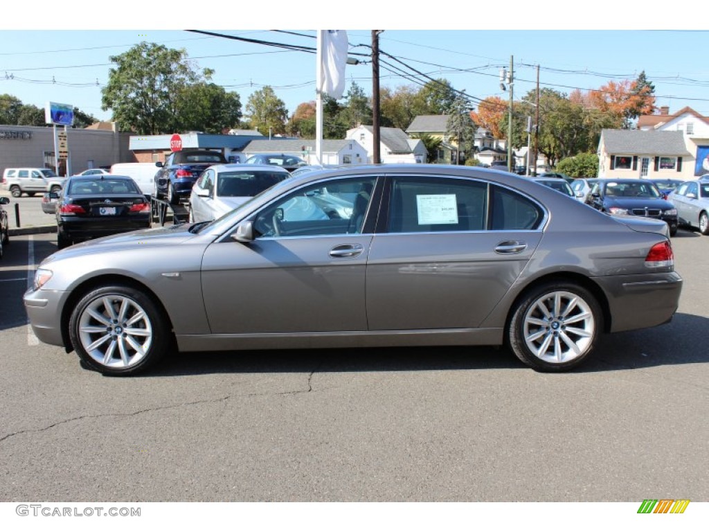 2008 7 Series 750Li Sedan - Sterling Grey Metallic / Flannel Grey photo #8