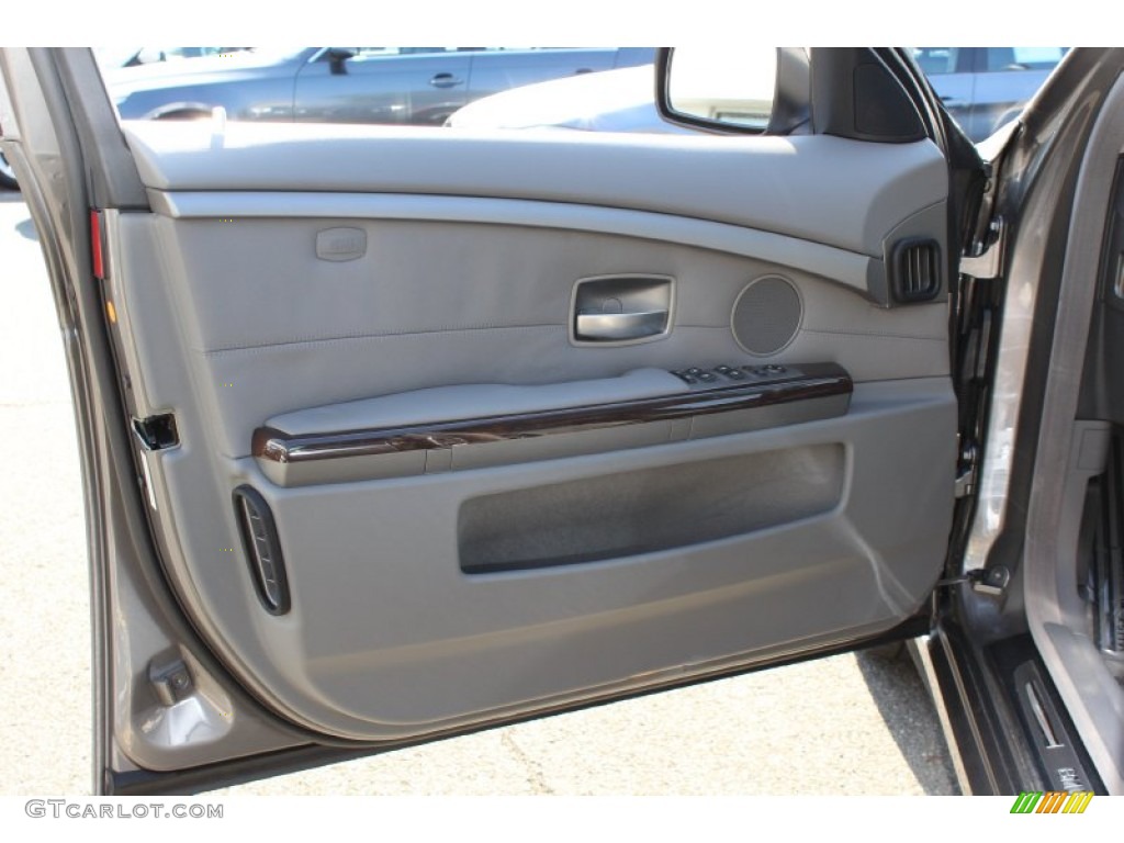 2008 7 Series 750Li Sedan - Sterling Grey Metallic / Flannel Grey photo #9
