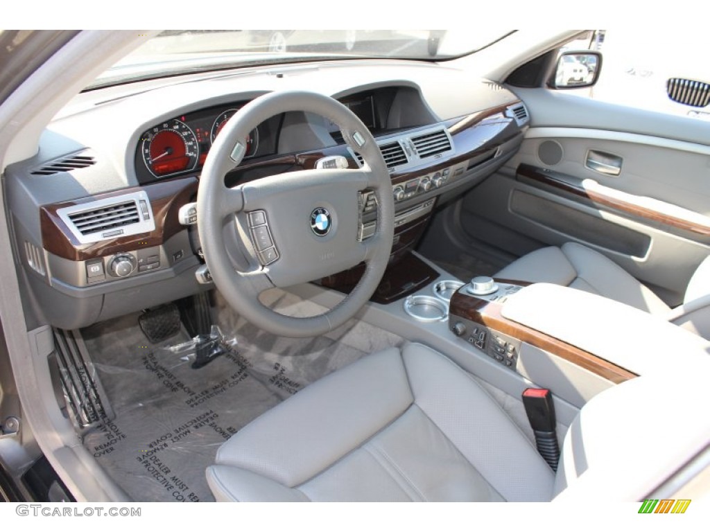 2008 7 Series 750Li Sedan - Sterling Grey Metallic / Flannel Grey photo #10