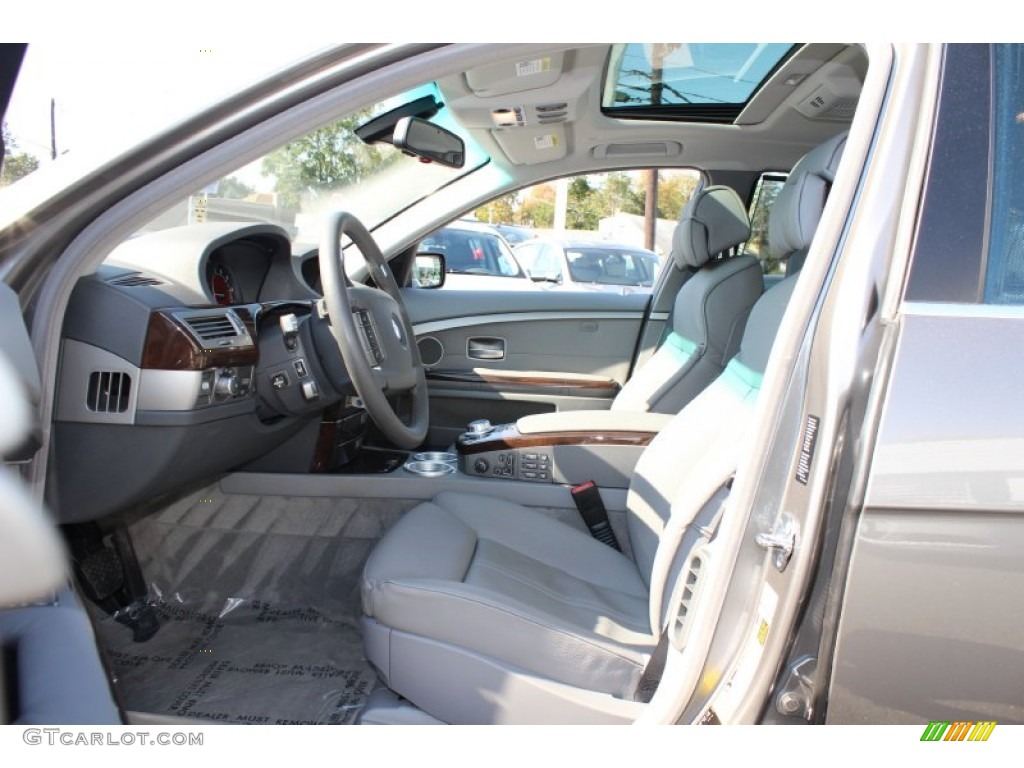 2008 7 Series 750Li Sedan - Sterling Grey Metallic / Flannel Grey photo #11