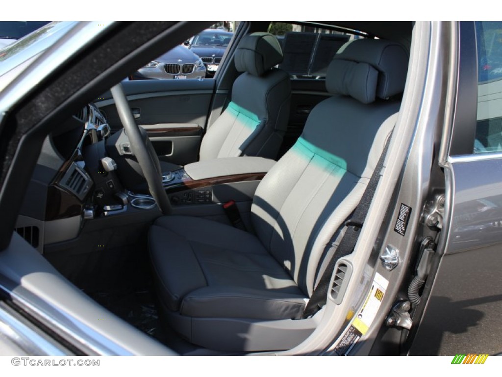 2008 7 Series 750Li Sedan - Sterling Grey Metallic / Flannel Grey photo #12